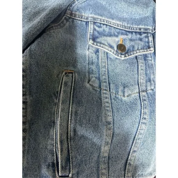 Eddie Bauer Denim Jeans Jacket for Women Long Sleeve Classic Jacket Blue Medium - Picture 5 of 5